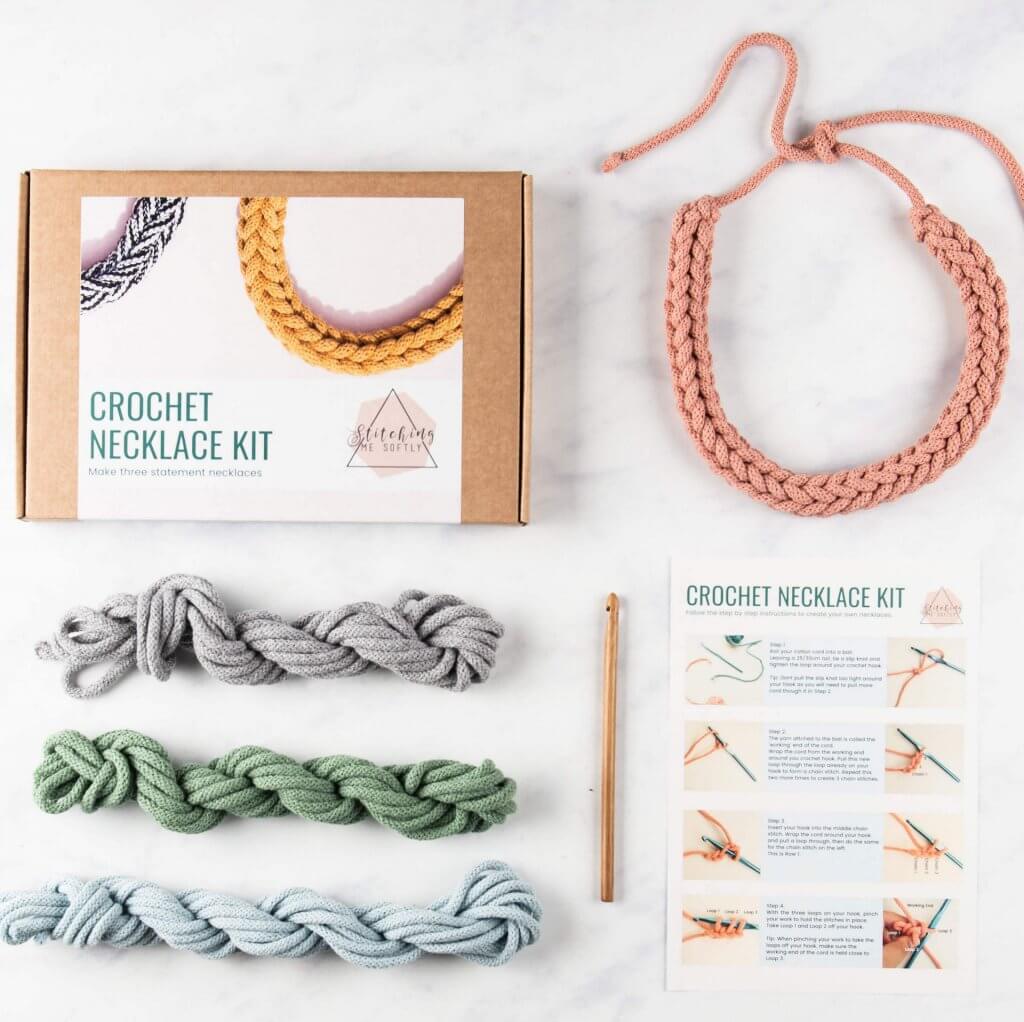 crochet necklace kit