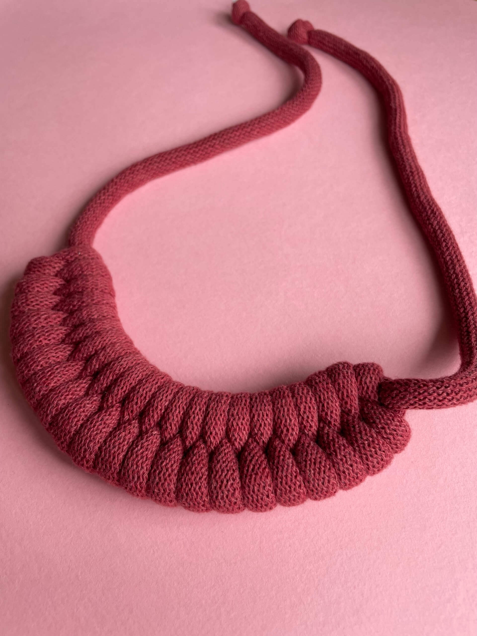 Wild Rose Tie Fastening Chunky Necklace