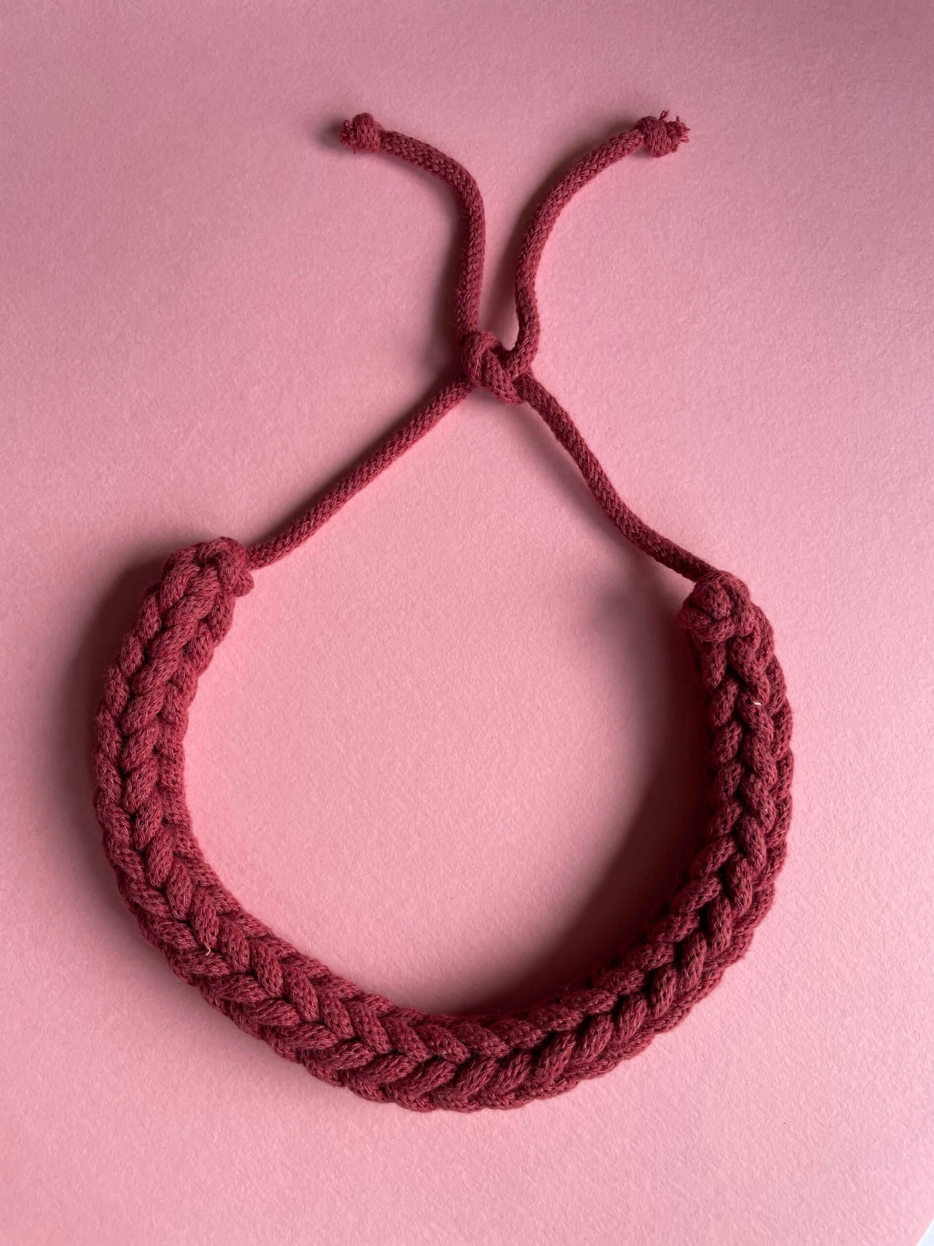 Wilds Rose Tie Fastening Crochet Necklace